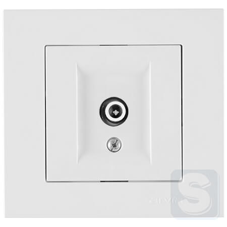 Розетка TV прохідна Arvia Electric KAREN Білий (20 01 1000 272)